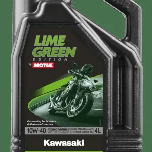Aceite Kawasaki Lime Menta Motul 10W40 4T 4L