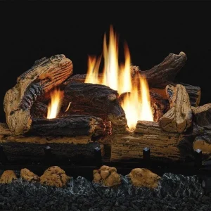 Chimenea de leños 18'' Empire Kennesaw con quemador tradicional sin ventilación