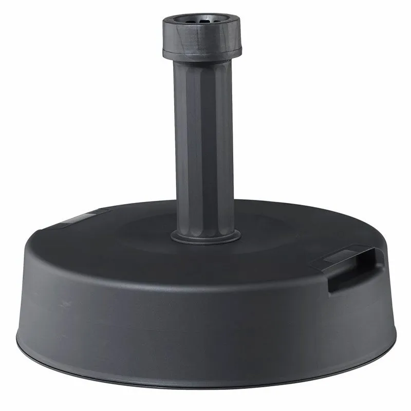 Base de parasol 25kg para postes de Ø21-54 mm antracita Ø40 cm Fácil Apertura