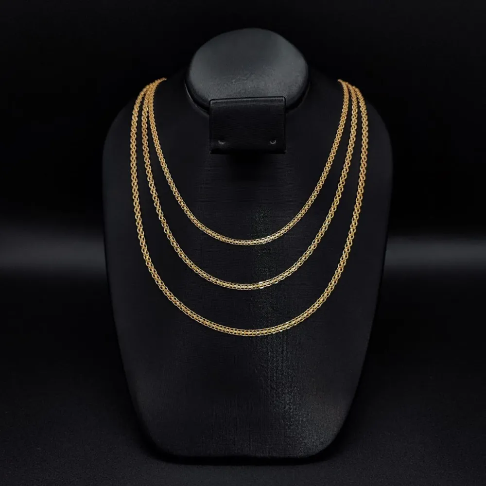 Cadena China 7.1gr/60cm Oro Amarillo +0# Resistente la Intemperie