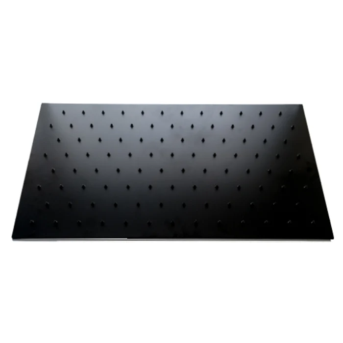 Cadena para Bajagua Regadera de lluvia rectangular 30cm x 50cm Acabado Negro Mate