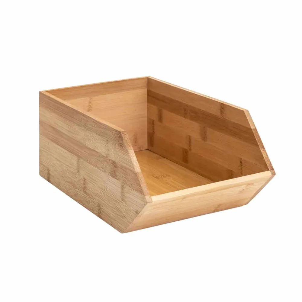 Contenedor de Jardín Caja apilable bambu 25cm
