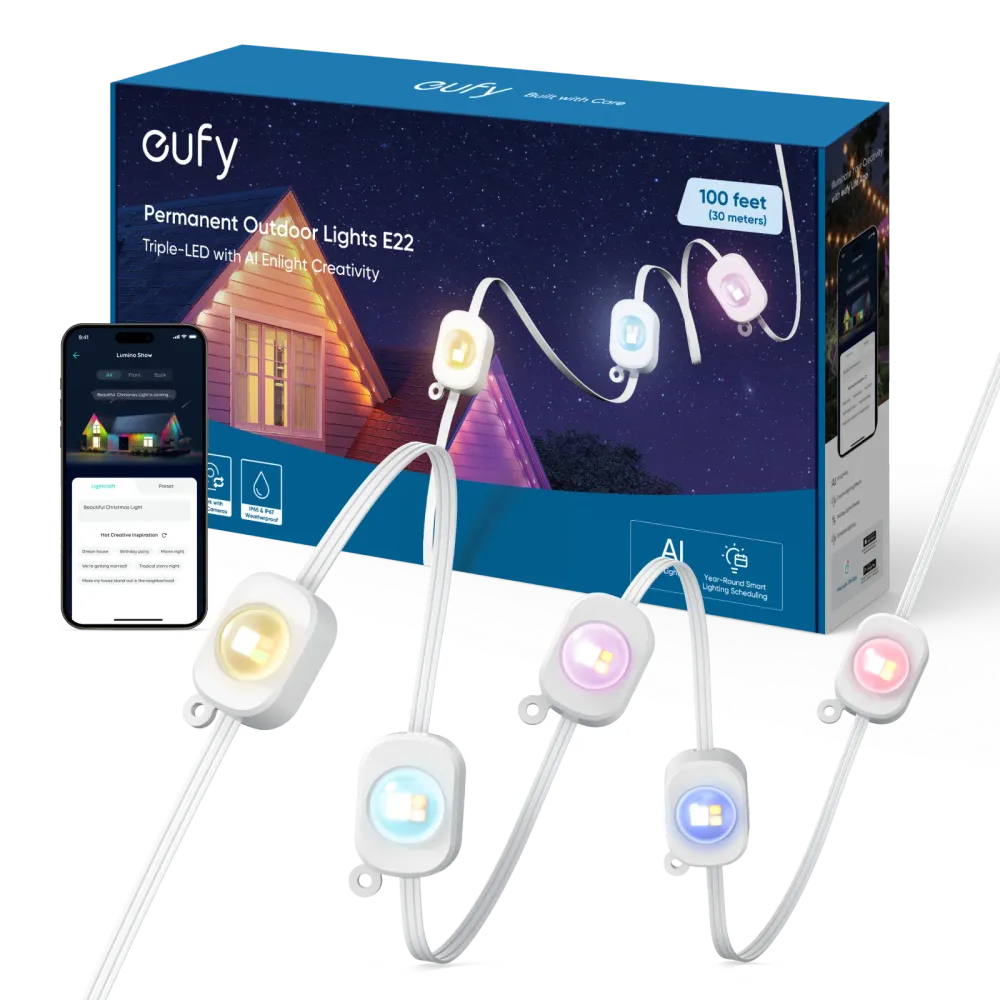 Luci permanenti per esterni eufy E22 Fácil Montaje