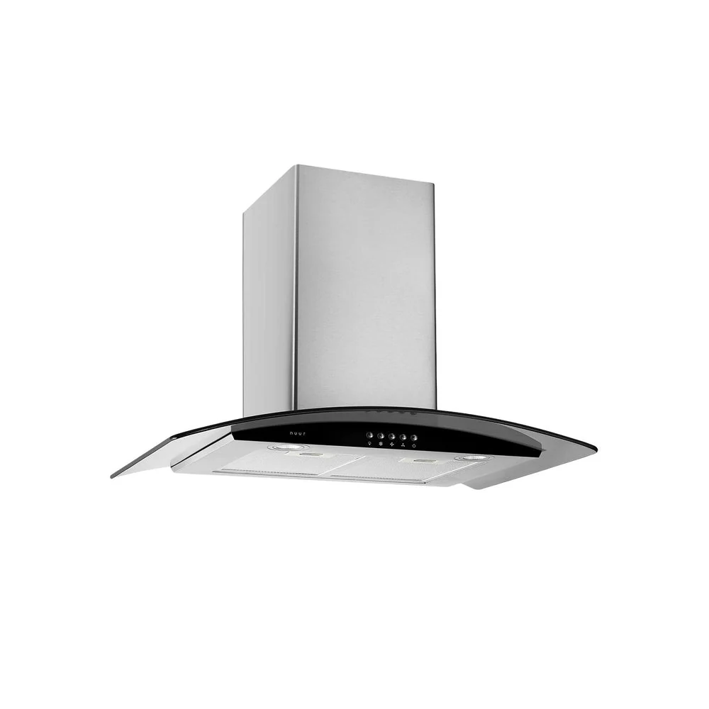 CAMPANA EXTRACTORA PARED ACERO INOXIDABLE Y CRISTAL TEMPLADO 90 CM MODELO:CAMEXPA90AV para Espacios Pequeños
