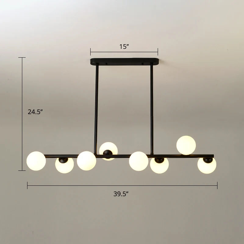 Lampada da soffitto Modo Island Simplicity Lampada sospensione sospesa per sala da pranzo vetro bianco para Plantas de Int...