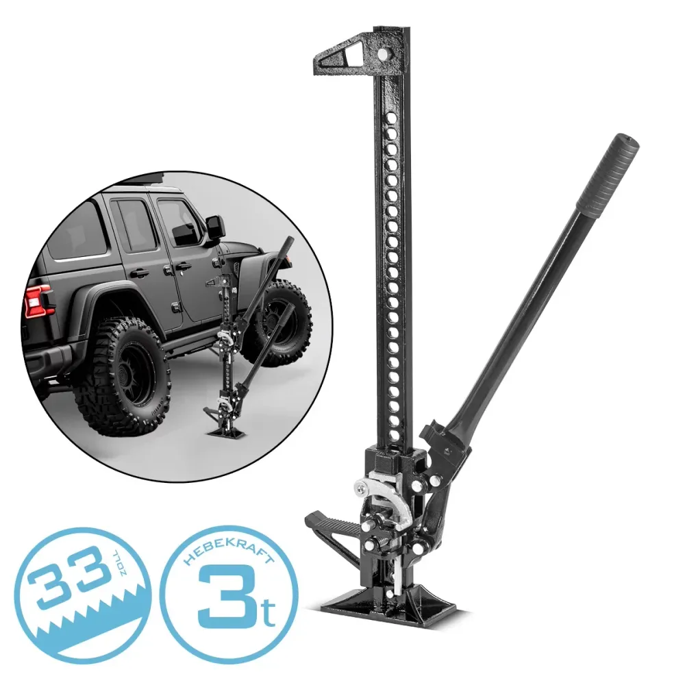 LIBENTO DE RATCHA DE APELLACIÓN 33 "con capacidad de carga de 3 T y 13-64.5 cm de altura de elevación Farm-Jack | LIBER DE...