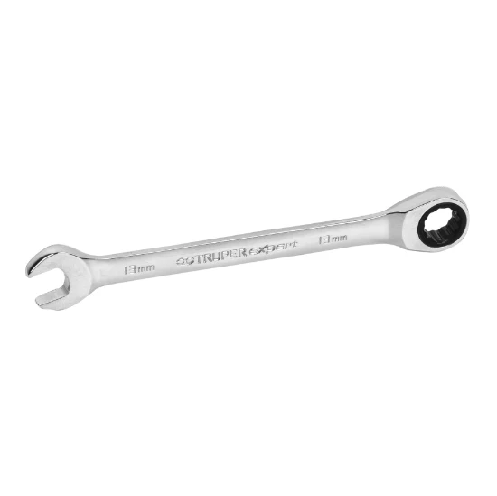 Llave combinada con matraca, 13 x 174 mm, Truper Expert con Certificado de Material Reciclado
