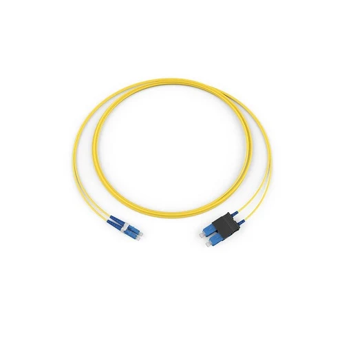 25 Meters Estándar LCUPC Duplex SM 2F Zipcord Riser Standard Yellow Jacket 047202R5120025M