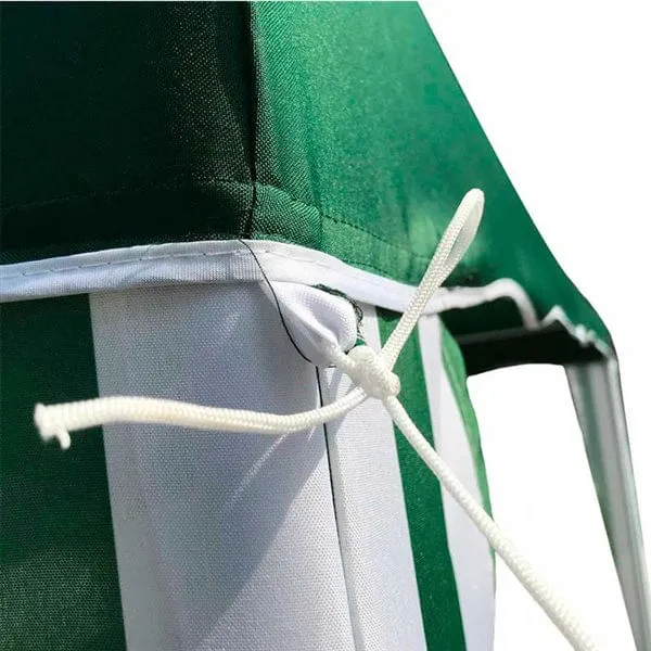 Carpa 7house cuadrada impermeable verde/blanco 193-245x295x295 cm
