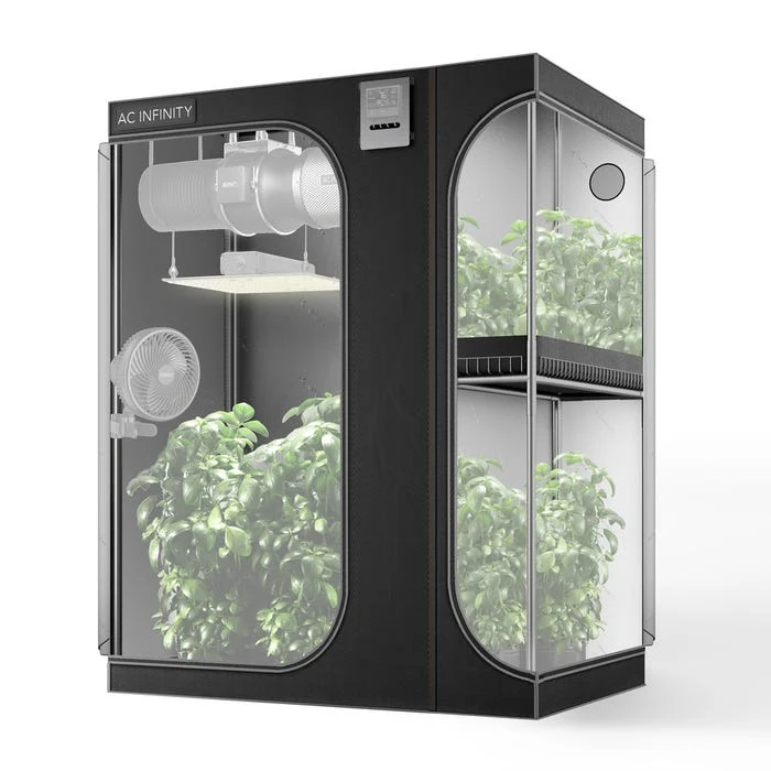 AC Infinity CLOUDLAB 864D - Carpa de Cultivo 2 en 1 de 5x4 para Cultivo Interior y Exterior