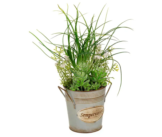 Maceta cactus artificial 21x21x34 Ideal para Mascotas