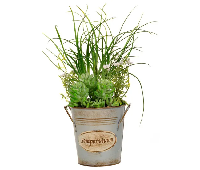 Maceta cactus artificial 21x21x34 Ideal para Mascotas