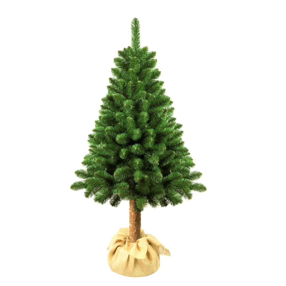 Árbol de Navidad artificial sobre tronco 160 cm - alta calidad en Rollo de 2x5 Metros
