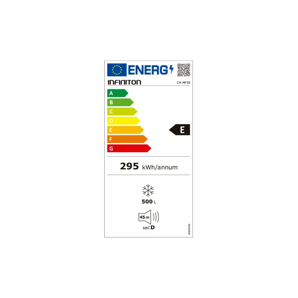 Arcón congelador Infiniton CH-MF50 500L Defrost 4D Enfriador E blanco 165 cm