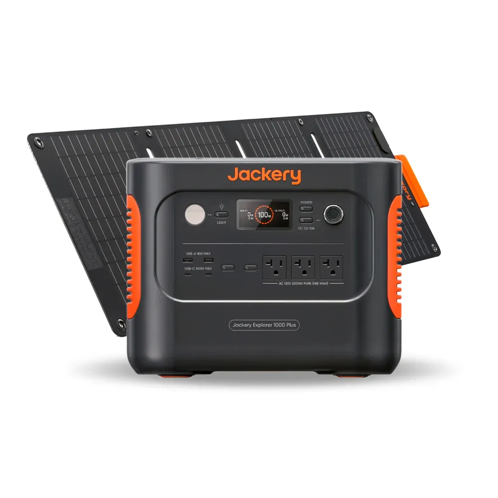 COMBO Jackery Explorer 1000 Plus + 100w Pequeño Solar Panel