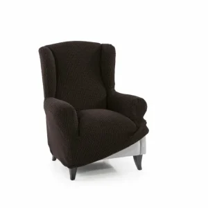 Funda para sillón orejero Sofaskins NIAGARA - Marrón con Ventanas de Ventilación