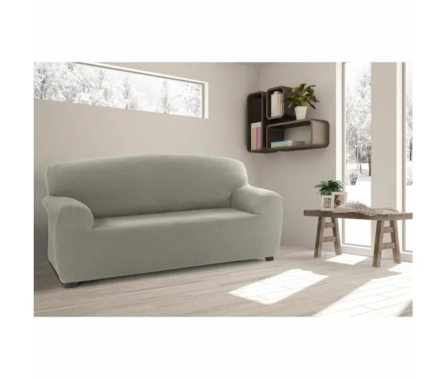 Funda para Sofá Sofakover Romeo 180 - 220 cm 3 plazas - Gris Evidente