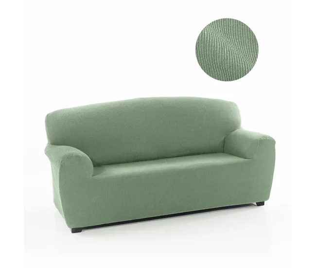 Funda para Sofá Sofakover Romeo 180 - 220 cm 3 plazas - Turquesa con Cordón de Ajuste
