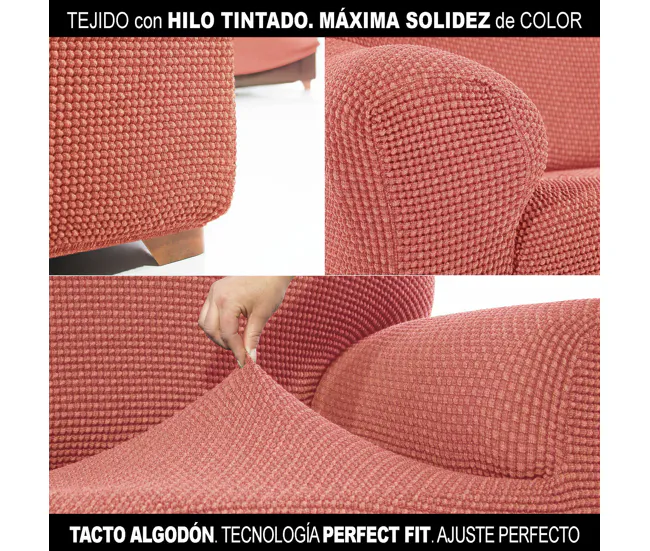 Funda para Sofá Sofaskins NIAGARA Salmón - Sillón de 1 plaza 70 - 110 cm
