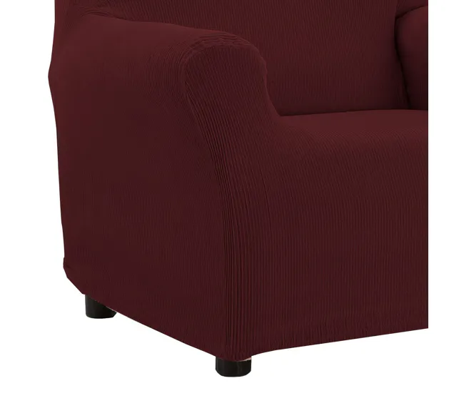 Funda de Sillón Orejero Elástica Java Burdeos Donegal Collections Resistente los Rayos UV