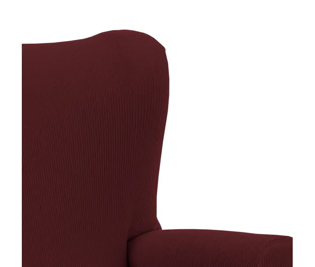 Funda de Sillón Orejero Elástica Java Burdeos Donegal Collections Resistente los Rayos UV