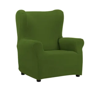 Funda de Sillón Orejero Elástica Java Verde Donegal Collections para Conjunto de Jardín