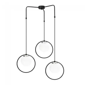 Lámpara de techo Escott II de Wonderlamp: 3 luces, acero nórdico y sensor de movimiento