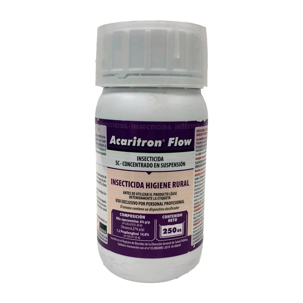 Acaritron Flow 250cc - Insectida de potente y rápida acción para Invernadero