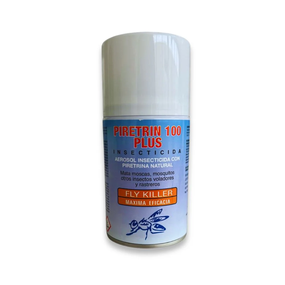 Alta Eficacia Piretrin 100 Plus - Insecticida Moscas, Mosquitos y voladores
