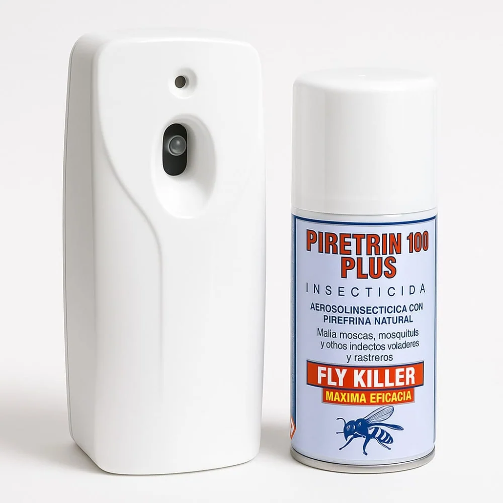 Control Natural Piretrin 100 Plus - Insecticida Moscas, Mosquitos y voladores