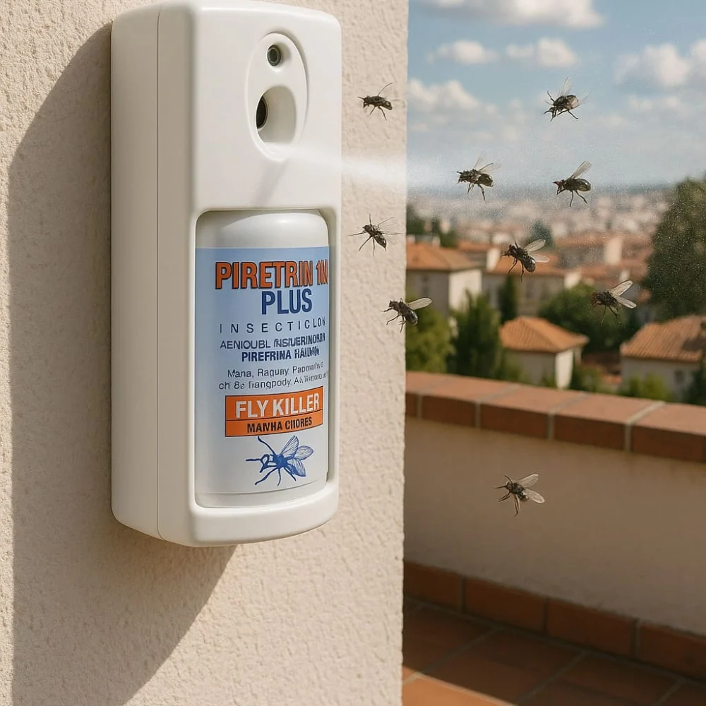 Control Natural Piretrin 100 Plus - Insecticida Moscas, Mosquitos y voladores
