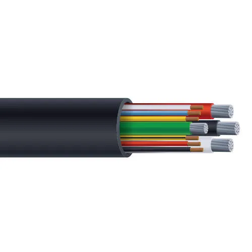1/3C + 18/6C 6 AWG Ground Type TC/TC-ER-JP Aluminum Generator Cable Carbón
