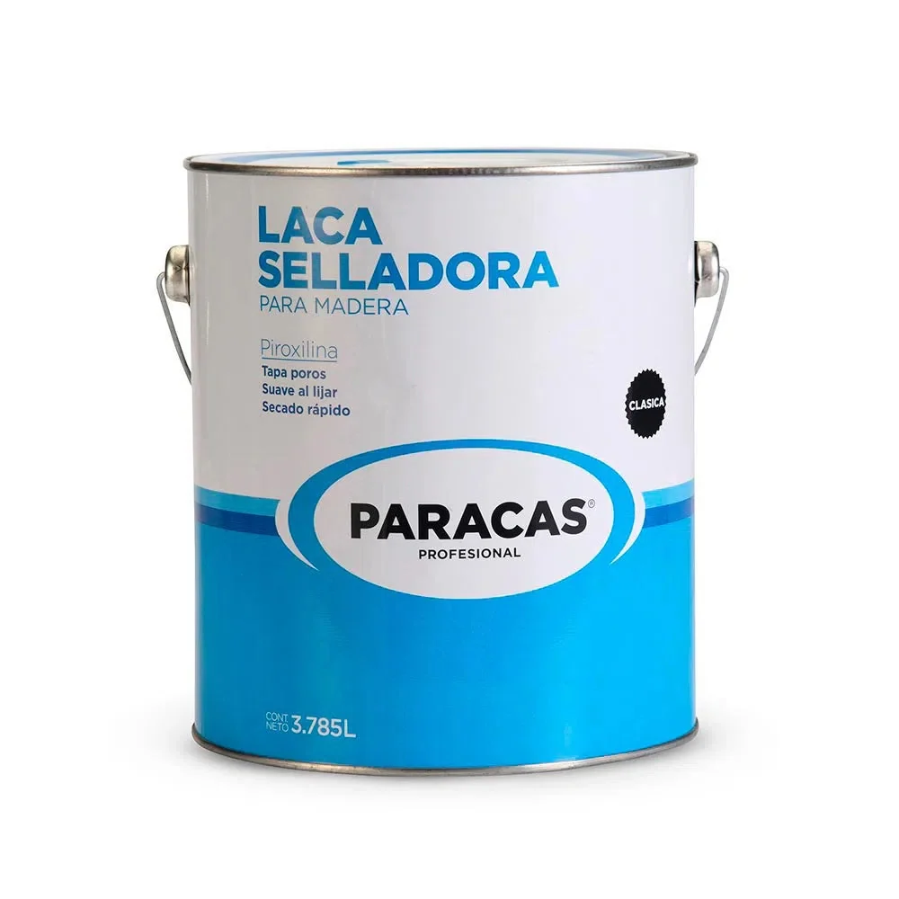 LACA SELLADORA P/MADERA 1GL "PARACAS" con Mango de Madera