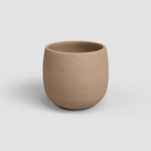 Artevasi Macetero Hemera Taupe De Plástico Reciclado 20cm | Drenaje Mejorado |