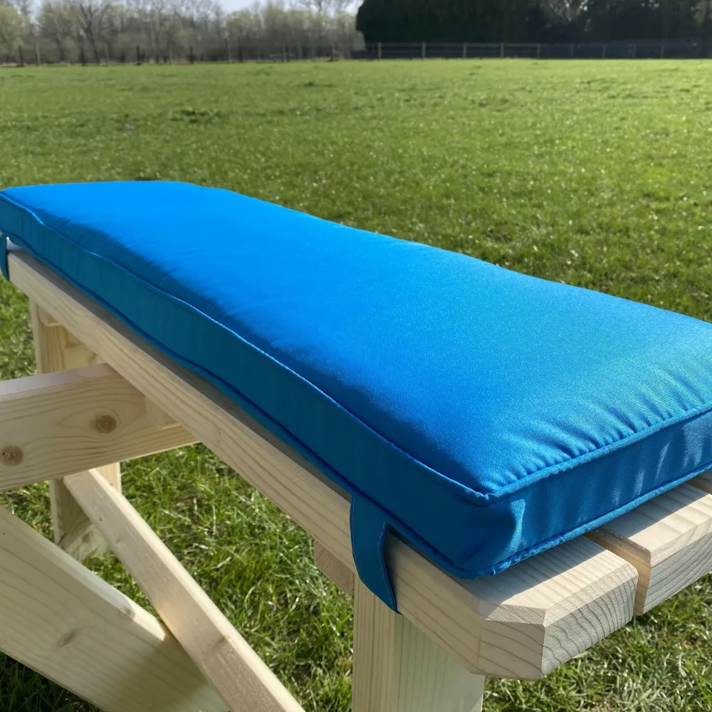 Cuscino per tavolo da picnic blu minerale 96 cm con Mantel Impermeable