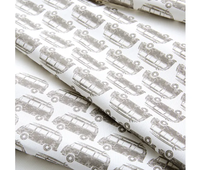 Mantel Antimanchas para mesa rectangular, 100% algodón, Mantel Picnic - 150x220cm - Camper Van para Excursiones