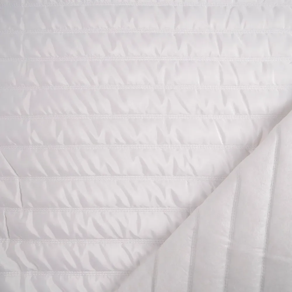 MATELASSE LISO BLANCO RESPLANDECIENTE RAYAS | Con Mango Antideslizante
