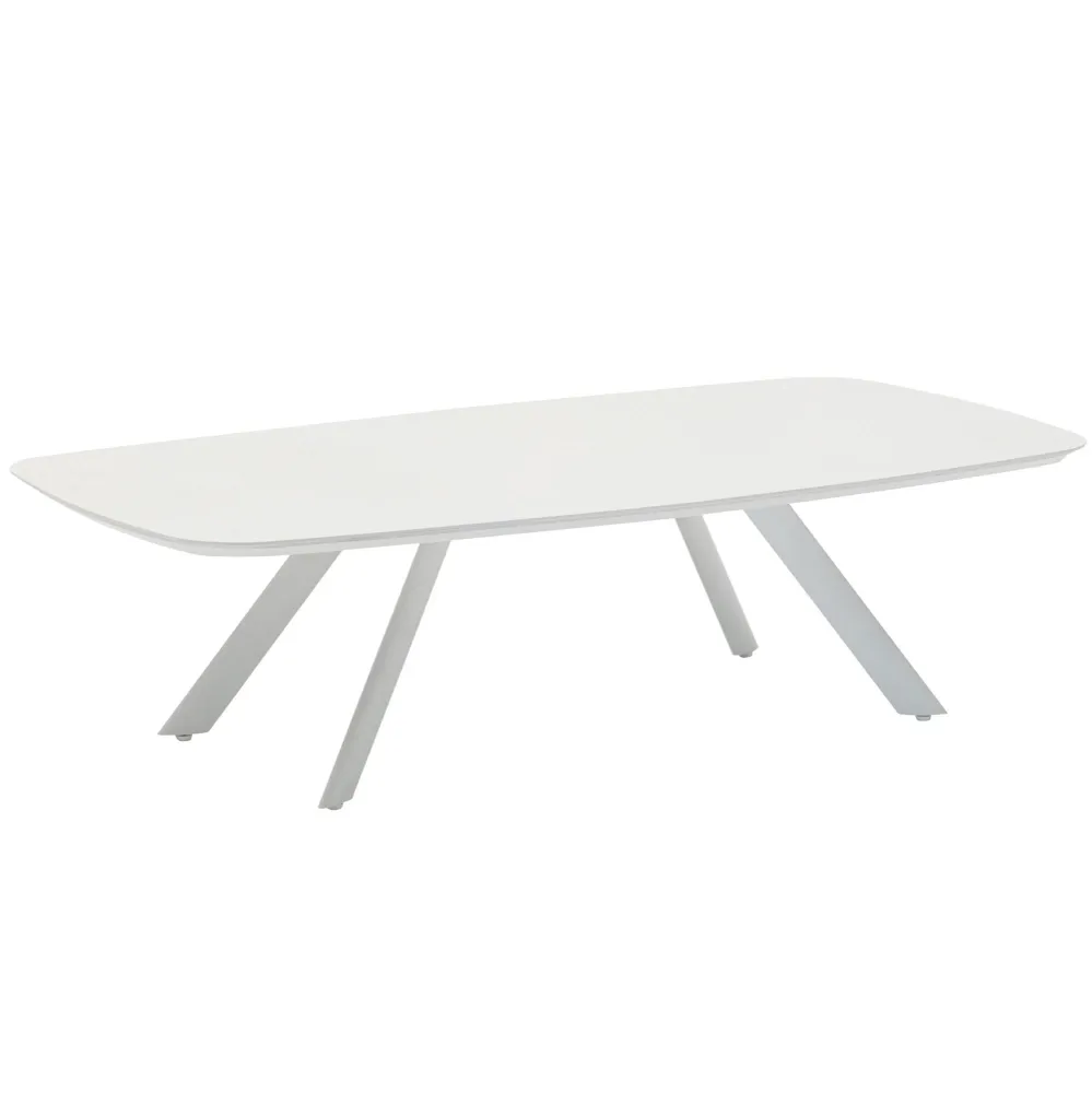 Mesa de centro Anmore aluminio blanco