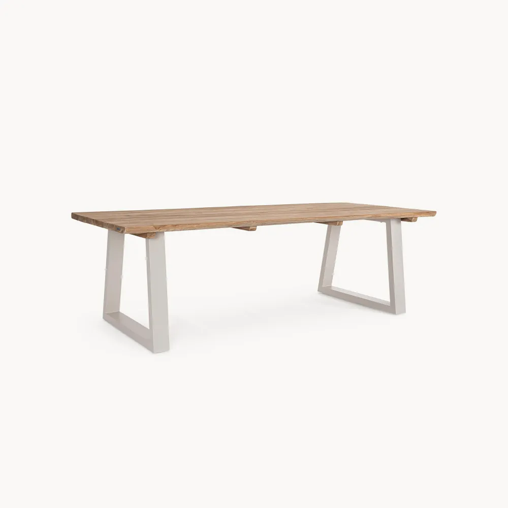 Mesa de comedor exterior Bizzotto LEGEND seda en Aluminio Fundido
