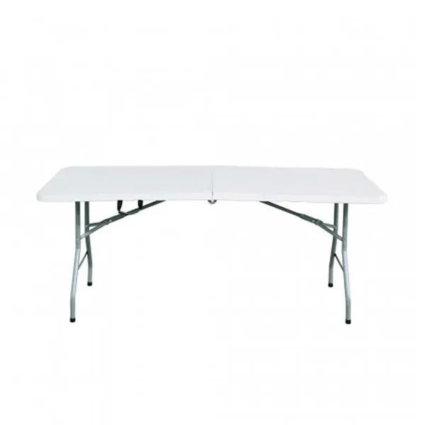 Mesa de Granito Mesa plegable rectangular catering blanca 150 cm
