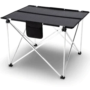 Mesa plegable portátil con panel solar. 60W con Sensor de Luz Crepuscular