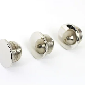 3-Piece Gas Cap Set Vented Nickel Plated Harley-Davidson 1916-1929