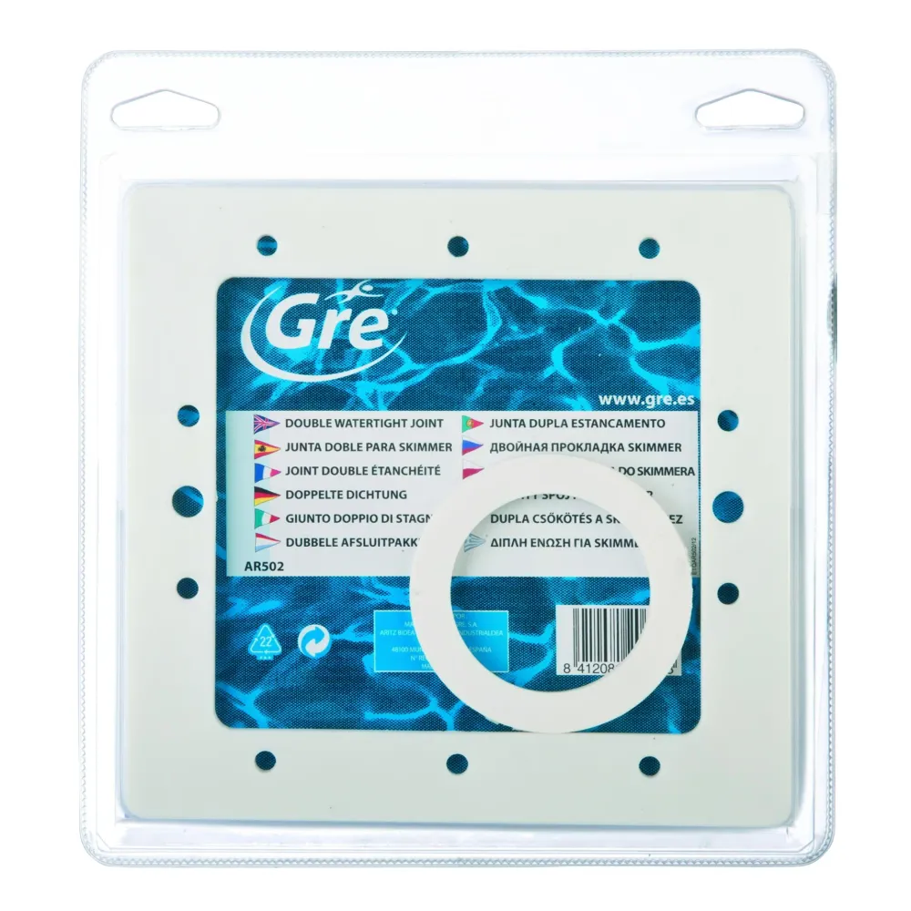 Cubierta Solar Junta doble Skimmer Básico + 2 juntas de válvula de retorno Gre