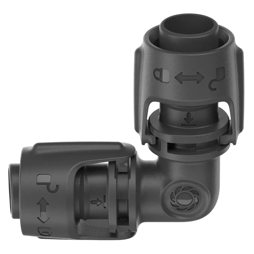 Codo 13 mm Junta en L (1/2") x5 Microdripsystem Gardena para Uso con Herramientas Eléctricas