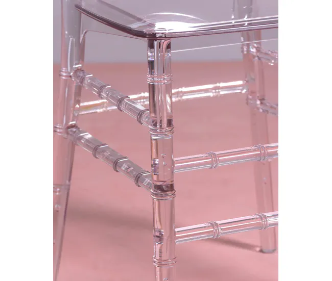 Pack de 4 sillas en plástico transparentes - Ghost con Cojín de Espuma