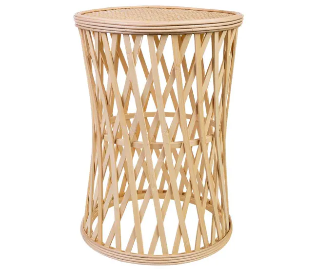 Taburete de bambú 31x41h cm