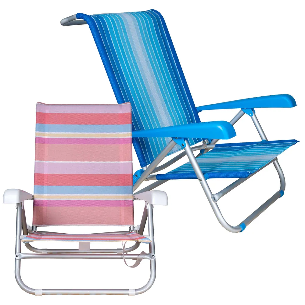 Sillón Colgante Pack Dos Sillas Plegables - para Playa y Piscina