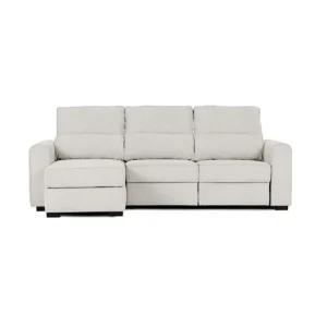 Chaise longue con cama CONNOR color arena Capacidad de 120 kg