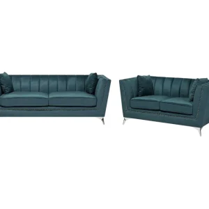Conjunto de sala de estar 5 plazas verde tenebroso GAULA