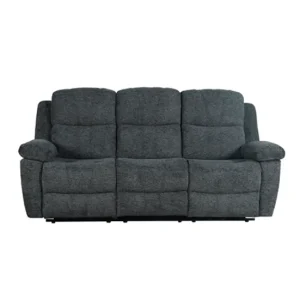 Premium de Jardín Sofá ALYSA 3 plazas relax manual gris negro